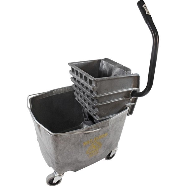 Impact Products Plastic Sidepress Squeeze Wringer & Bucket Combo, Gray IM465393